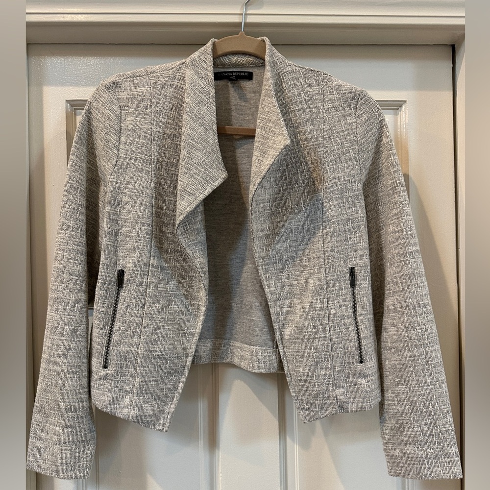 Banana republic grey blazer/cardigan
